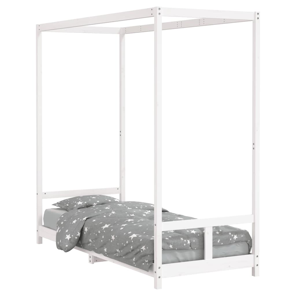Vidaxl kinderbedframe 80x200 cm massief grenenhout wit