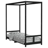 Vidaxl kinderbedframe 80x200 cm massief grenenhout zwart