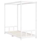Vidaxl kinderbedframe 90x200 cm massief grenenhout wit