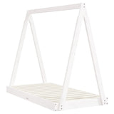 Vidaxl kinderbedframe 70x140 cm massief grenenhout wit