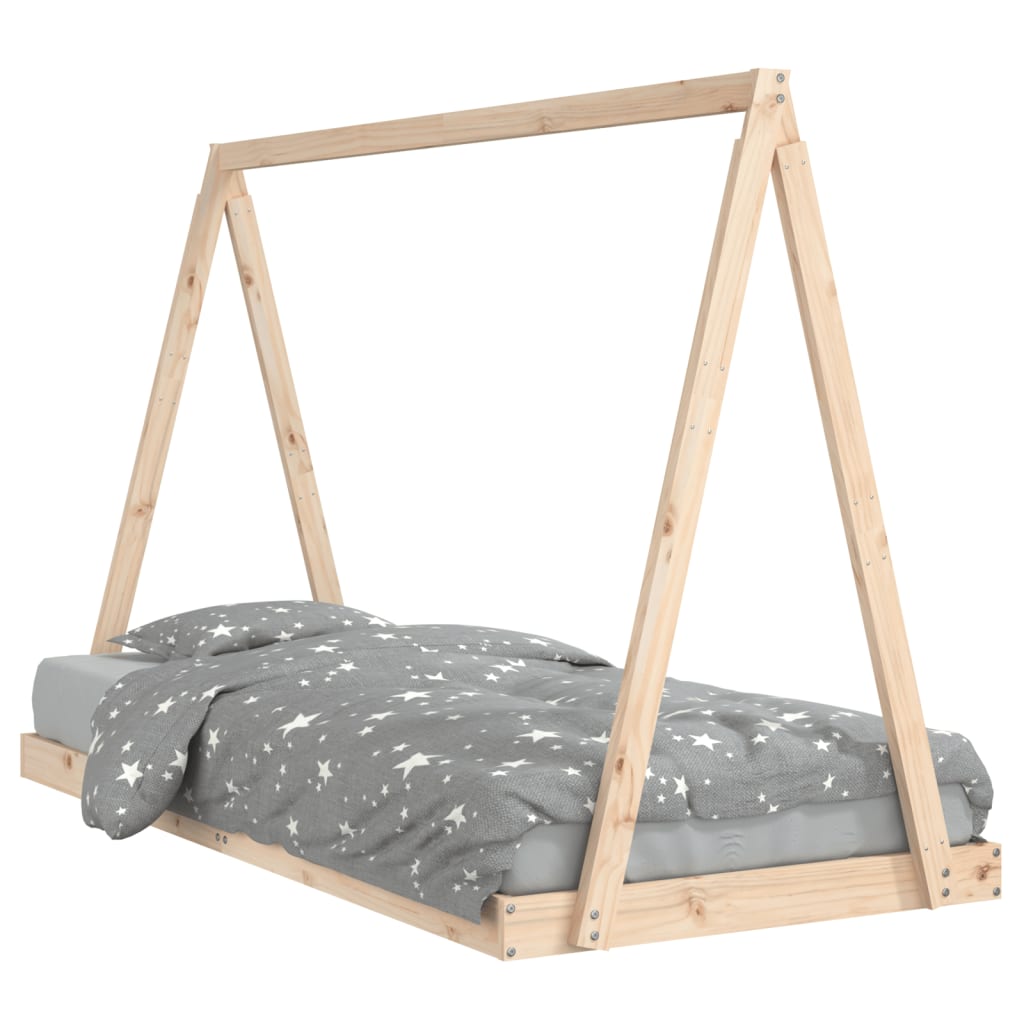 Vidaxl kinderbedframe 90x200 cm massief grenenhout