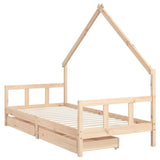 Vidaxl kinderbedframe 90x200 cm massief grenenhout