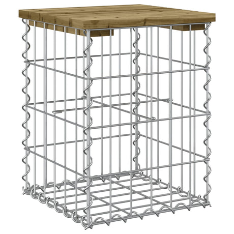 Vidaxl tuinbank schanskorfontwerp 33x31x42 cm geïmpregneerd grenenhout