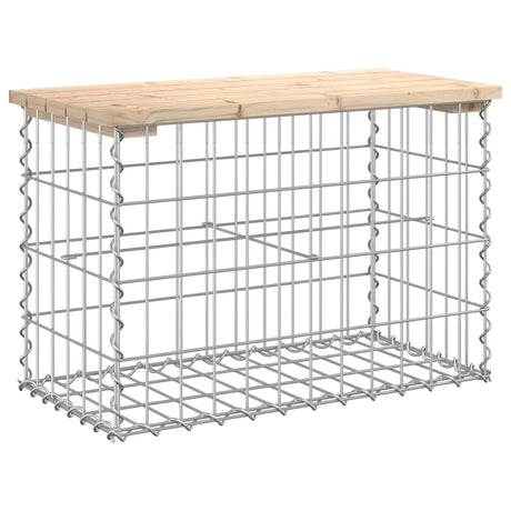 Vidaxl tuinbank schanskorfontwerp 63x31,5x42 cm massief grenenhout