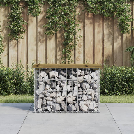 Vidaxl tuinbank schanskorfontwerp 63x31,5x42 cm geïmpregneerd hout