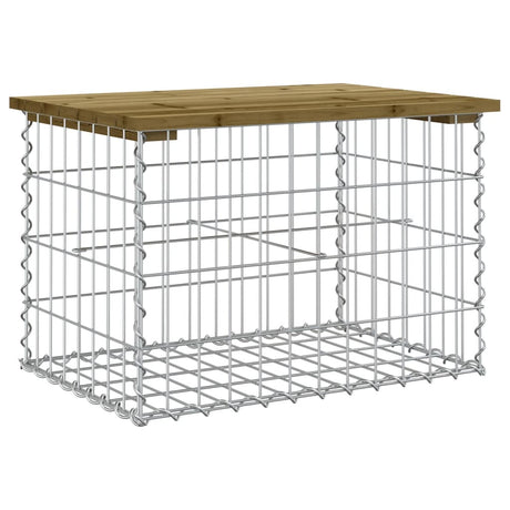 Vidaxl tuinbank schanskorfontwerp 63x44x42 cm geïmpregneerd grenenhout