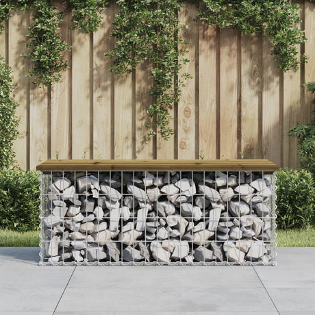 Vidaxl tuinbank schanskorfontwerp 103x44x42 cm geïmpregneerd hout