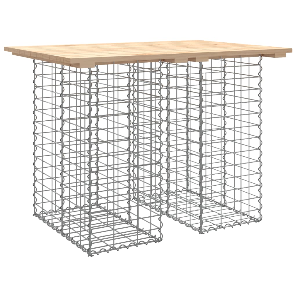 Vidaxl tuintafel schanskorfontwerp 100x70x72 cm massief grenenhout