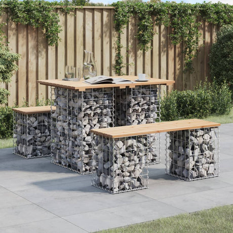 Vidaxl tuintafel schanskorfontwerp 100x70x72 cm massief grenenhout