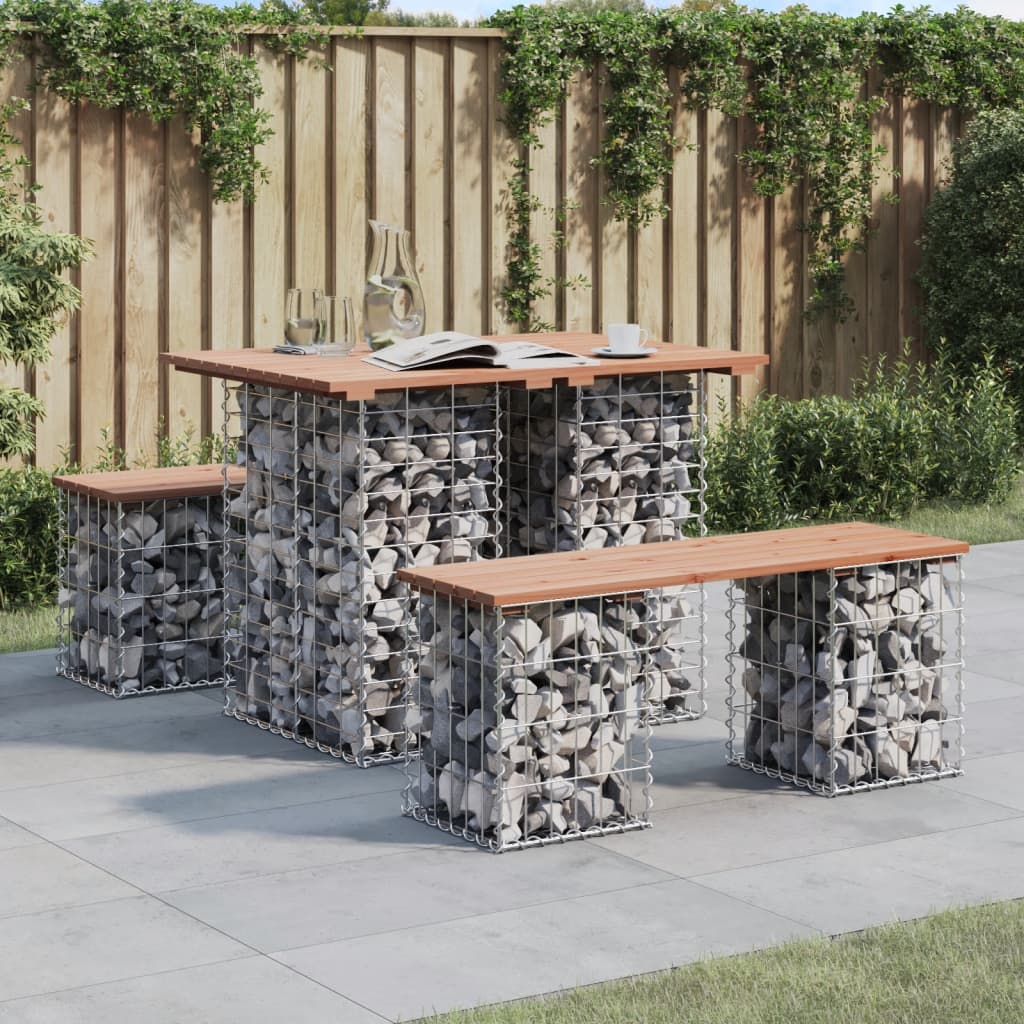 Vidaxl tuintafel schanskorfontwerp 100x70x72 cm massief grenenhout
