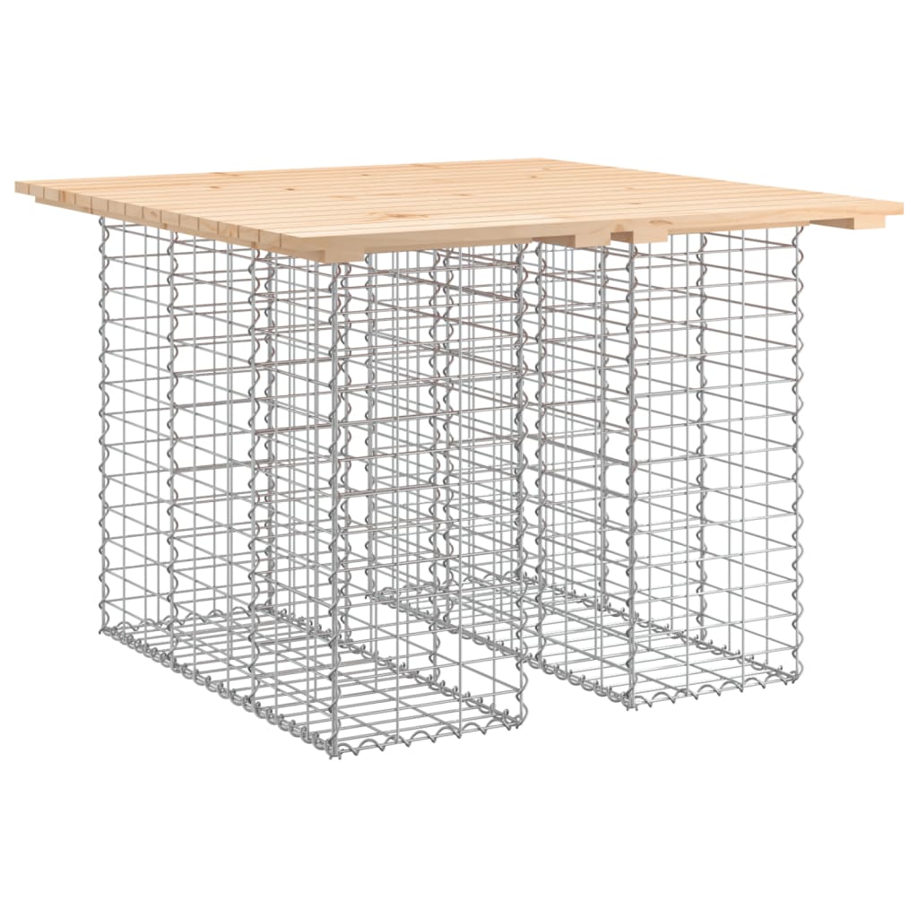 Vidaxl tuintafel schanskorfontwerp 100x102x72 cm massief grenenhout