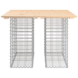 Vidaxl tuintafel schanskorfontwerp 100x102x72 cm massief grenenhout