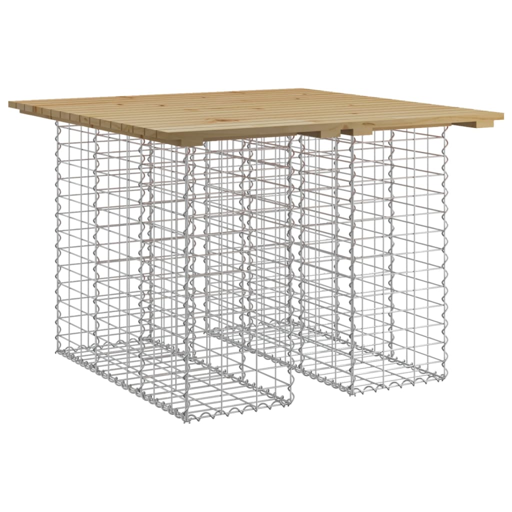 Vidaxl tuintafel schanskorfontwerp 100x102x72 cm geïmpregneerd hout