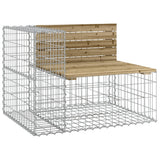 Vidaxl tuinbank schanskorfontwerp 92x71x65,5 cm geïmpregneerd hout