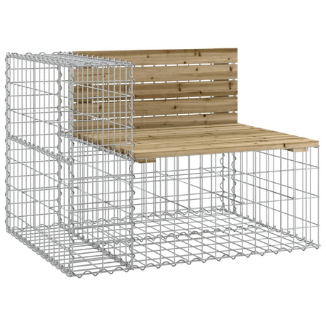 Vidaxl tuinbank schanskorfontwerp 92x71x65,5 cm geïmpregneerd hout