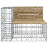 Vidaxl tuinbank schanskorfontwerp 92x71x65,5 cm geïmpregneerd hout