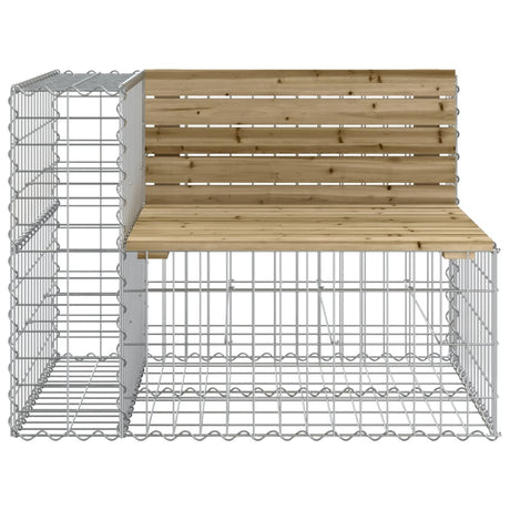 Vidaxl tuinbank schanskorfontwerp 92x71x65,5 cm geïmpregneerd hout