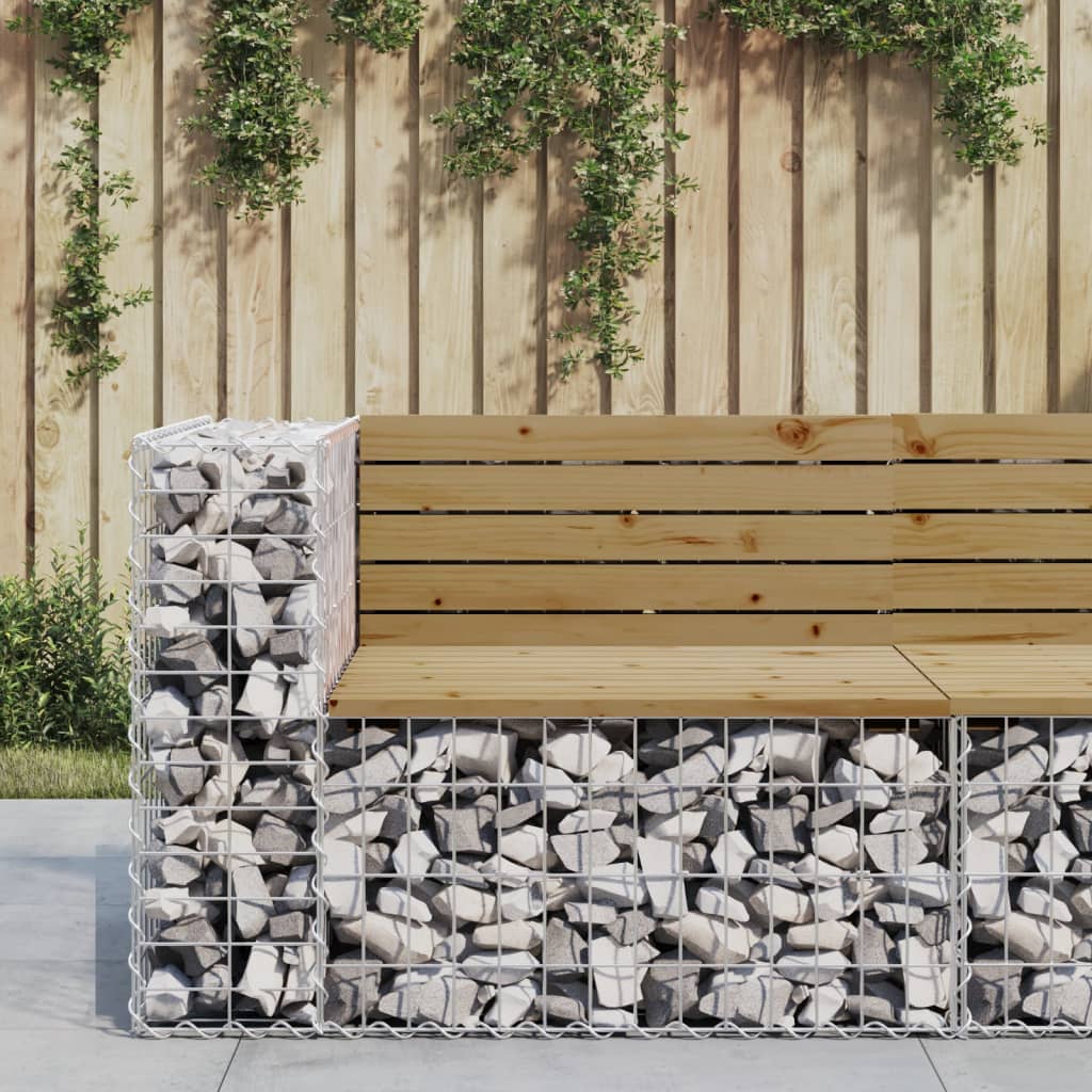 Vidaxl tuinbank schanskorfontwerp 92x71x65,5 cm geïmpregneerd hout