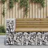 Vidaxl tuinbank schanskorfontwerp 92x71x65,5 cm geïmpregneerd hout