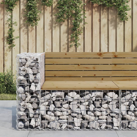 Vidaxl tuinbank schanskorfontwerp 92x71x65,5 cm geïmpregneerd hout
