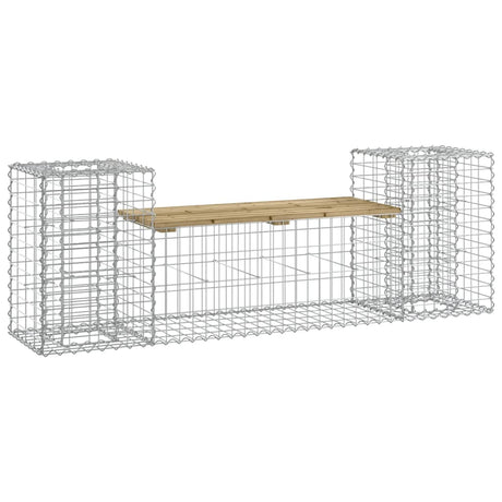 Vidaxl tuinbank schanskorfontwerp 183x41x60,5 cm geïmpregneerd hout