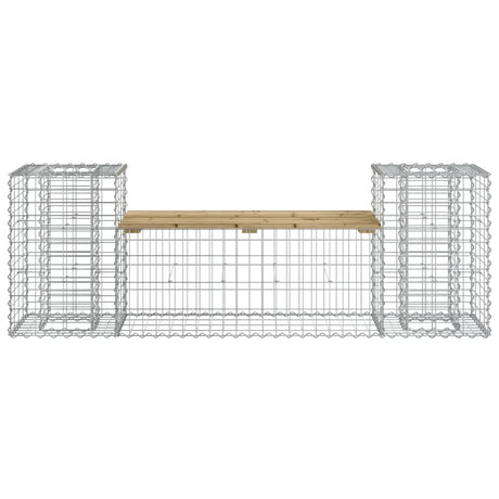 Vidaxl tuinbank schanskorfontwerp 183x41x60,5 cm geïmpregneerd hout