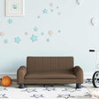 Vidaxl kinderbank 70x45x30 cm stof bruin