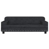Vidaxl kinderbank 90x53x30 cm fluweel zwart