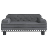 Vidaxl kinderbank 70x45x30 cm fluweel donkergrijs