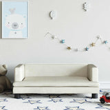 Vidaxl kinderbank 80x45x30 cm fluweel crèmekleurig