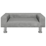 Vidaxl kinderbank 70x45x26,5 cm fluweel lichtgrijs