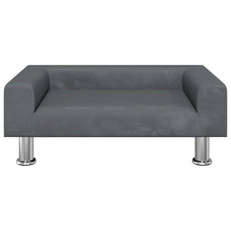 Vidaxl kinderbank 70x45x26,5 cm fluweel donkergrijs