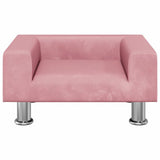 Vidaxl kinderbank 50x40x26,5 cm fluweel roze