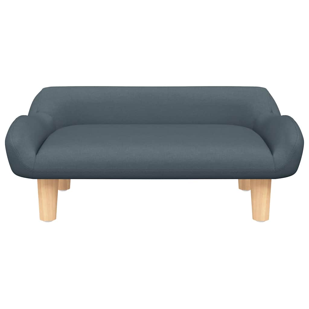 Vidaxl kinderbank 70x40x24 cm stof donkergrijs