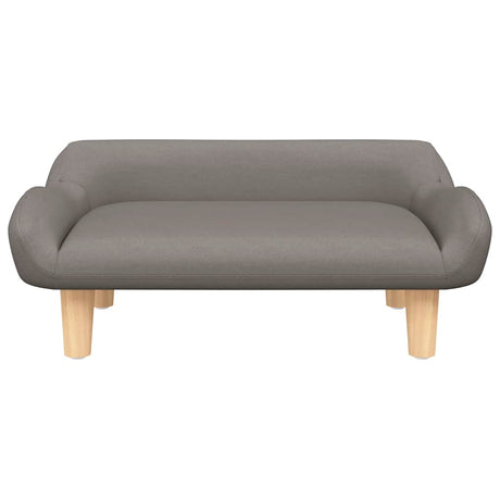 Vidaxl kinderbank 70x40x24 cm stof taupe