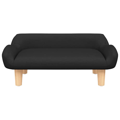 Vidaxl kinderbank 70x40x24 cm stof zwart