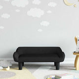 Vidaxl kinderbank 70x40x24 cm fluweel zwart