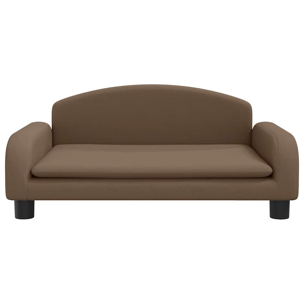 Vidaxl kinderbank 70x45x30 cm stof bruin