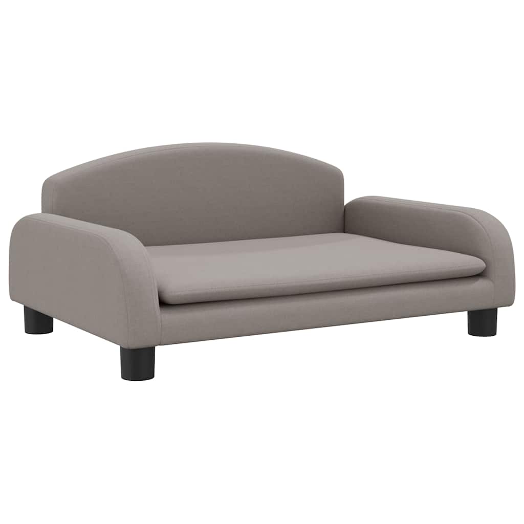 Vidaxl kinderbank 70x45x30 cm stof taupe