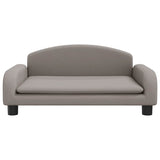 Vidaxl kinderbank 70x45x30 cm stof taupe