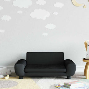 Vidaxl kinderbank 70x45x33 cm fluweel zwart
