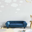 Vidaxl kinderbank 70x45x26 cm fluweel blauw