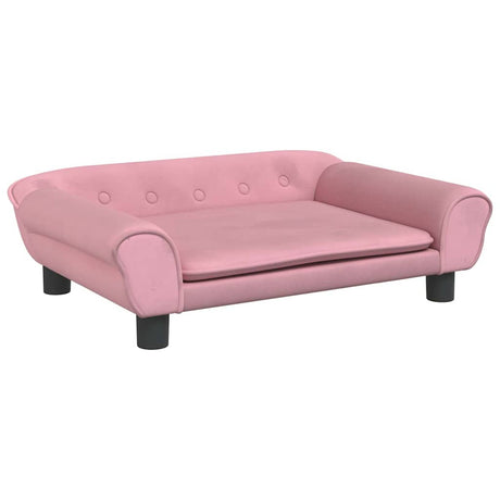 Vidaxl kinderbank 70x45x26 cm fluweel roze