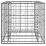 Vidaxl Schanskorf 70x70x65 cm ocynkowane żelazne srebrne kolorowe