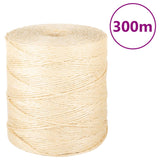 Vidaxl tau 2 mm 300 m 100% sisal