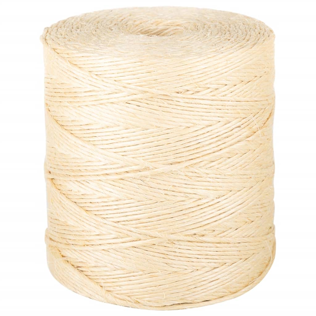 Vidaxl touw 2 mm 600 m 100% sisal