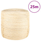 Vidaxl Rope 8 mm 25 m 100% siisal