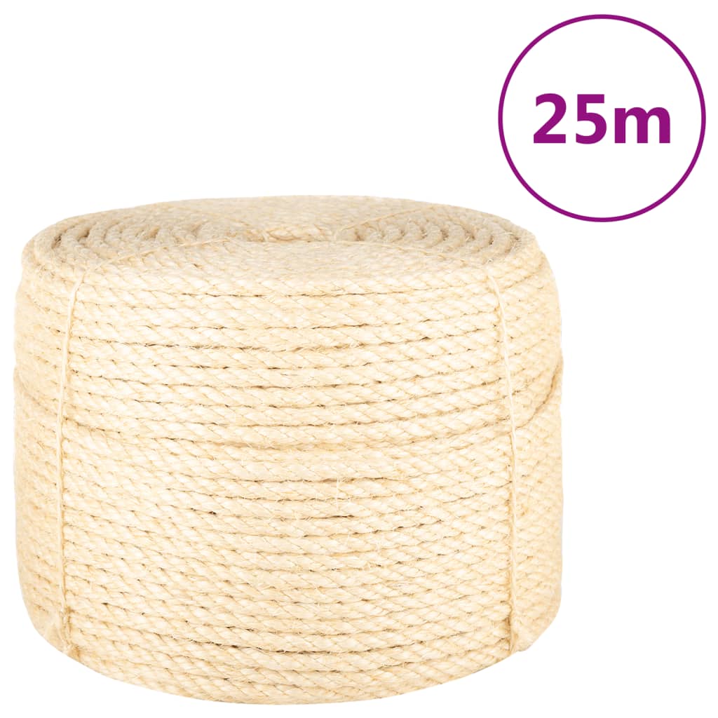 Vidaxl tau 10 mm 25 m 100% sisal