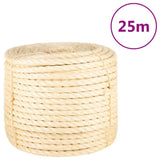 Vidaxl tau 14 mm 25 m 100% sisal