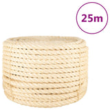 Vidaxl tau 20 mm 25 m 100% sisal